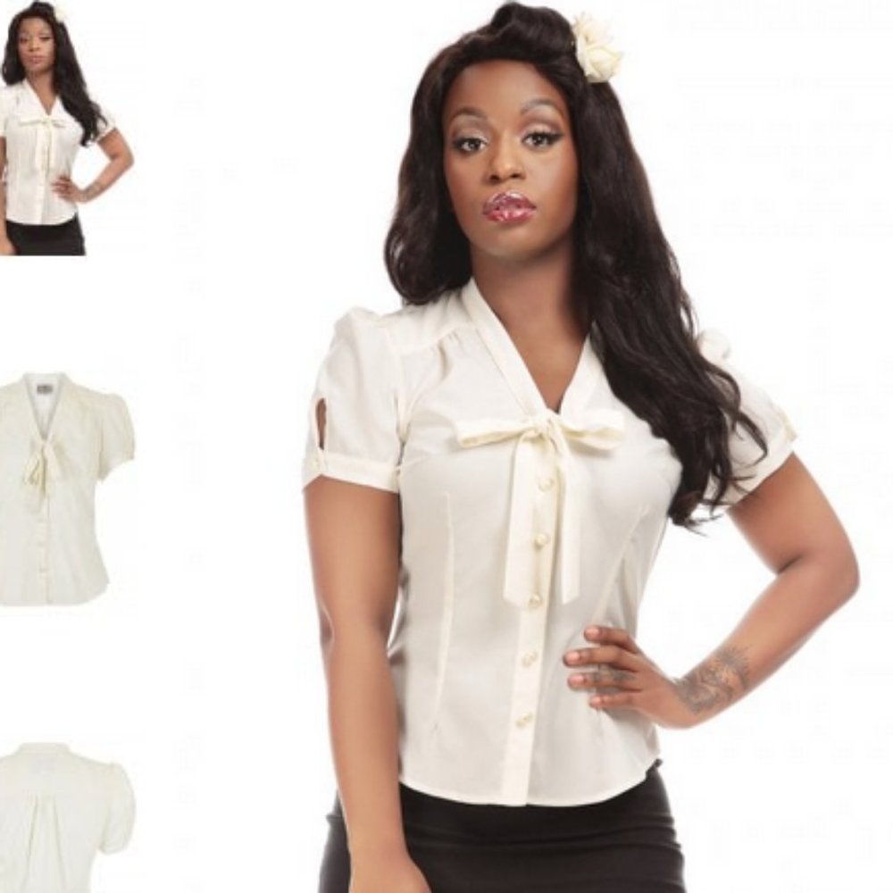 Collectif Vintage Ivory Tura Blouse
